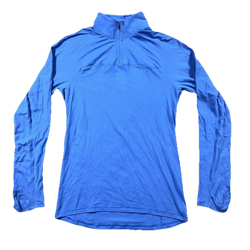 Men's Lululemon Pullover Men's Medium LightWeight Quarter Zip Blue